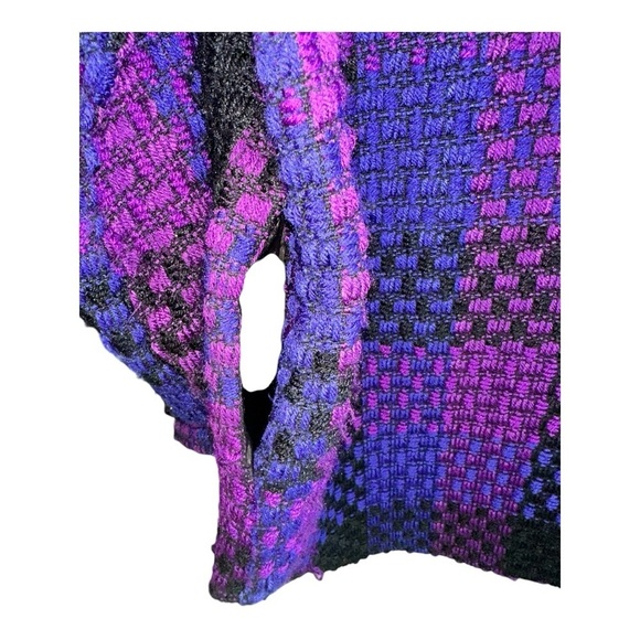 La Miele Multi-Purple Plaid Shacket - Size L - Picture 6 of 15